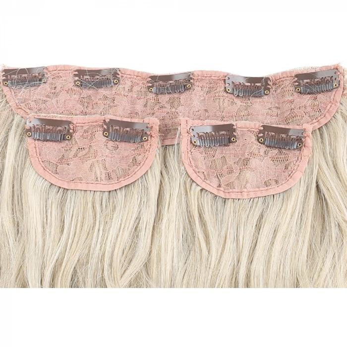 Fiber Sentetik Dalgalı Yarım Ay + 2 Yan Çıt Çıt - Balköpüğü Platin Röfleli