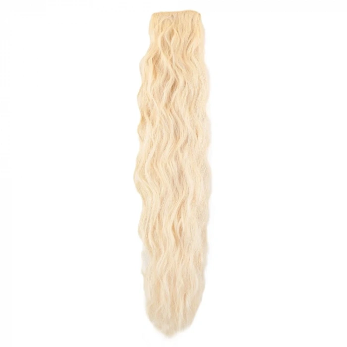 Fiber Sentetik Kabarık Dalgalı 8 Parça Çıt Çıt - Platin