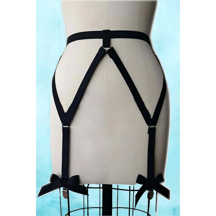 Fiyonklu Seksi Jartiyer Harness - Brf68