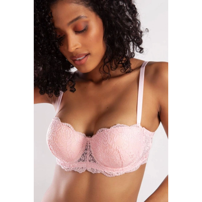 G.colors Push Up Strapless Bra, Açık Pembe Konforlu Ve Şık Sütyen