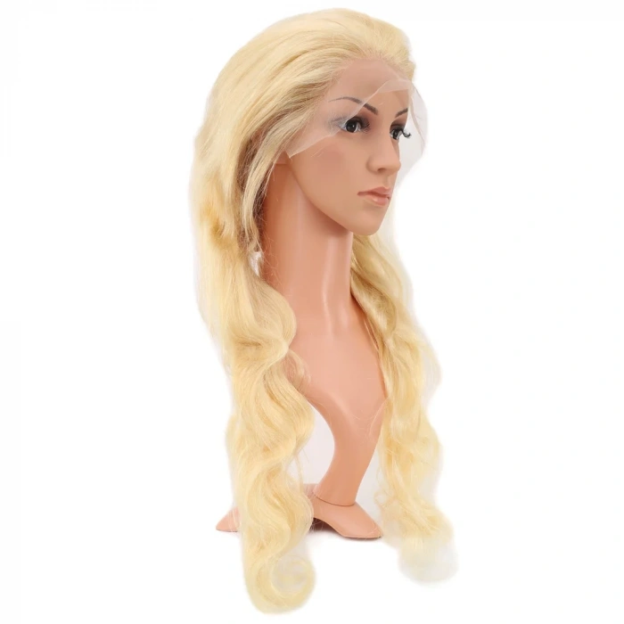 Gerçek Front Lace Dalgalı Platin Tül Peruk - 75-80cm