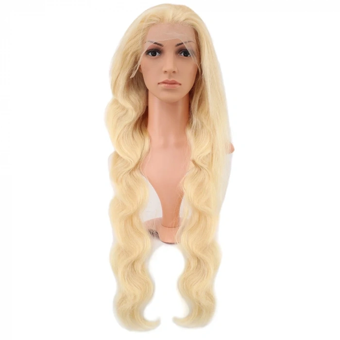 Gerçek Front Lace Dalgalı Platin Tül Peruk - 85-90cm