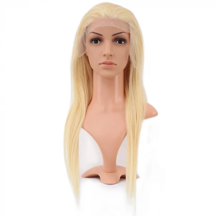 Gerçek Front Lace Düz Platin Tül Peruk - 60-65cm