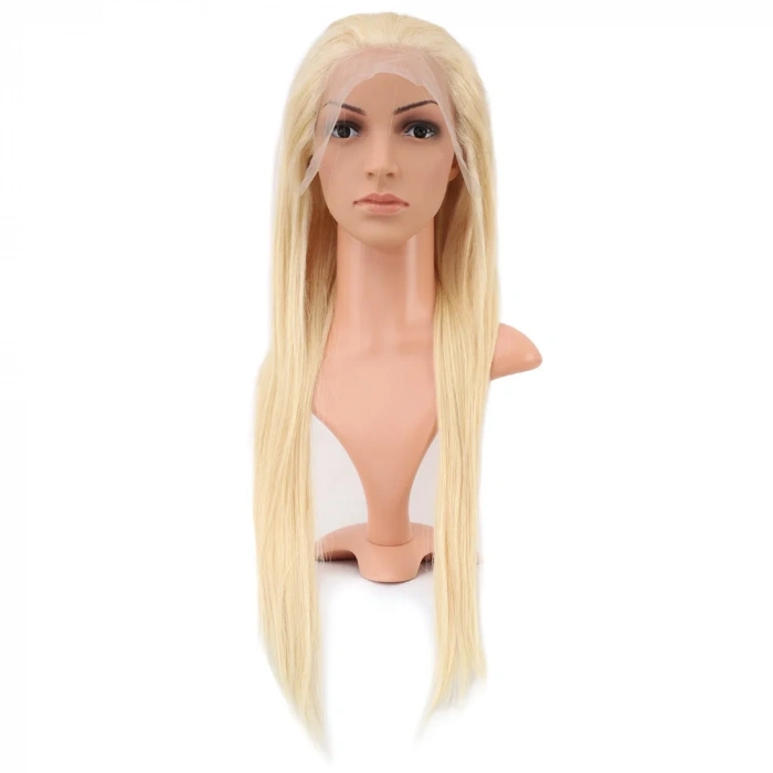 Gerçek Front Lace Düz Platin Tül Peruk - 65-70cm