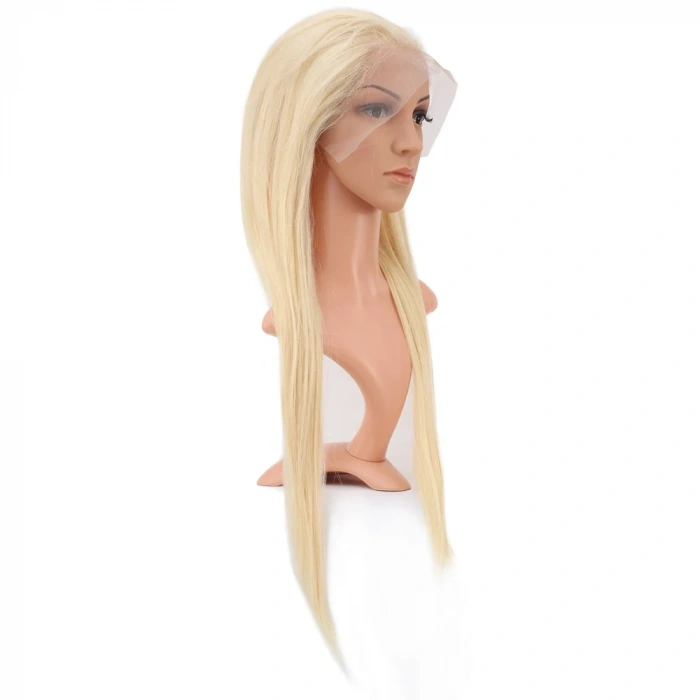 Gerçek Front Lace Düz Platin Tül Peruk - 65-70cm