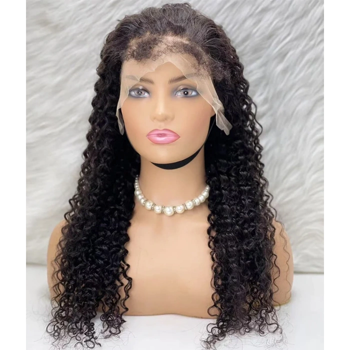 Gerçek Front Lace Tül Peruk - Su Dalgası - Doğal 60-65cm