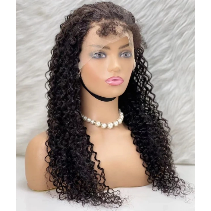 Gerçek Front Lace Tül Peruk - Su Dalgası - Doğal 65-70cm