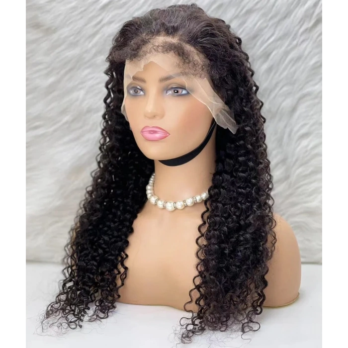 Gerçek Front Lace Tül Peruk - Su Dalgası - Doğal 65-70cm