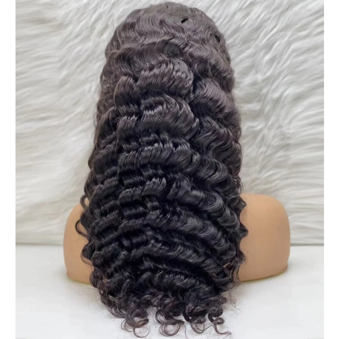 Gerçek Front Lace Tül Peruk - Yoğun Dalgalı - Doğal 65-70cm