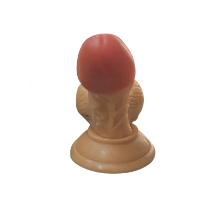 Gerçekçi Testisli Melez Dildo 15.5 cm