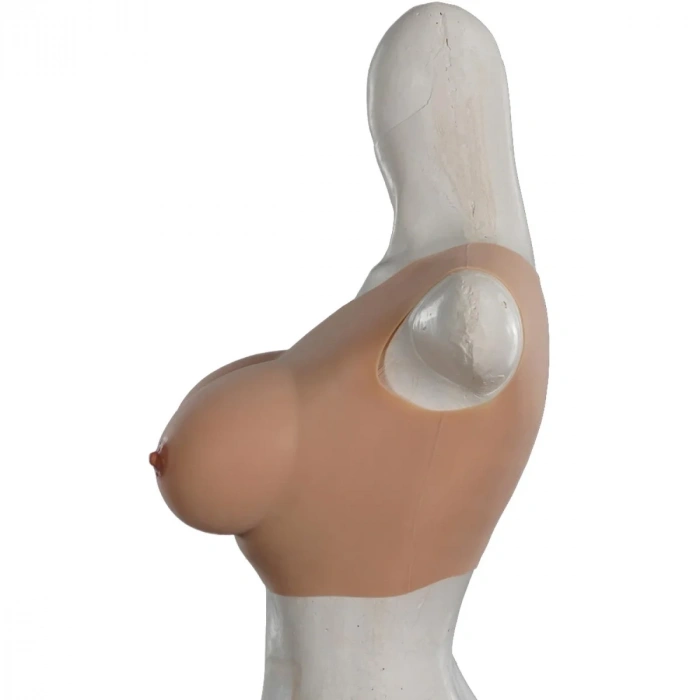Giyilebilir Silikon Göğüs Kumral Orta Boy D Cup