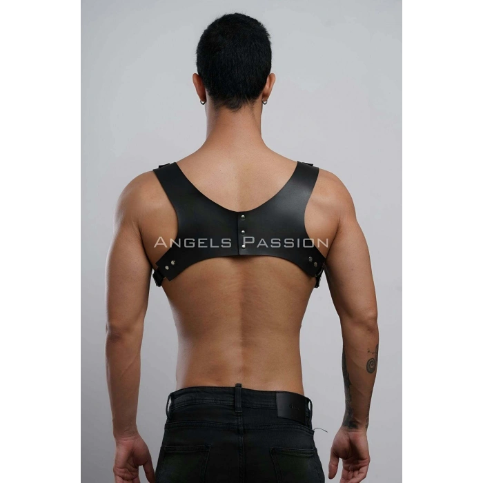 Gömlek Üzeri Erkek  Harness Aksesuar, Omuz Detaylı Deri Harness - Brfm135