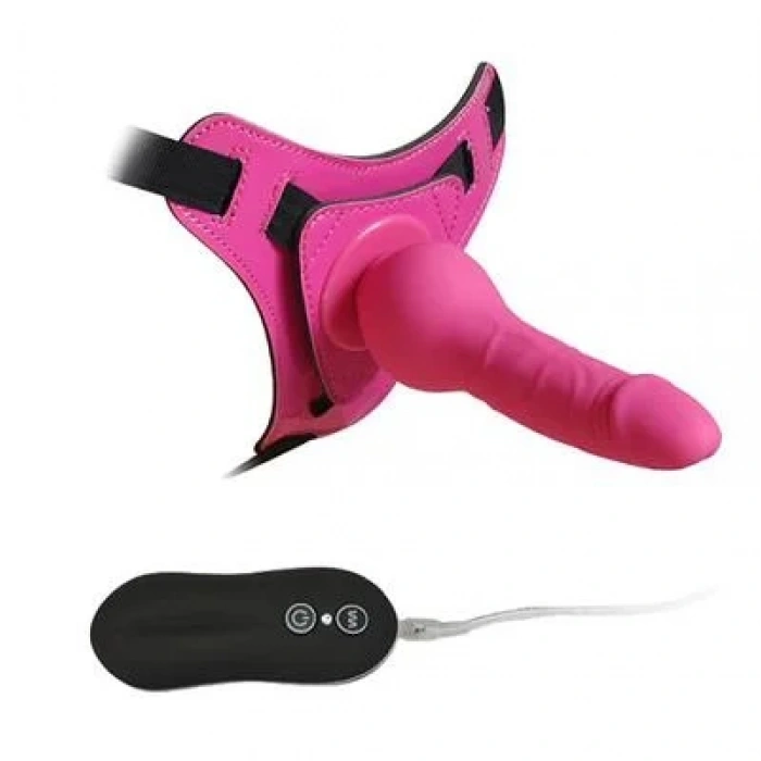 Harnes Silikon Dildo PEMBE renk