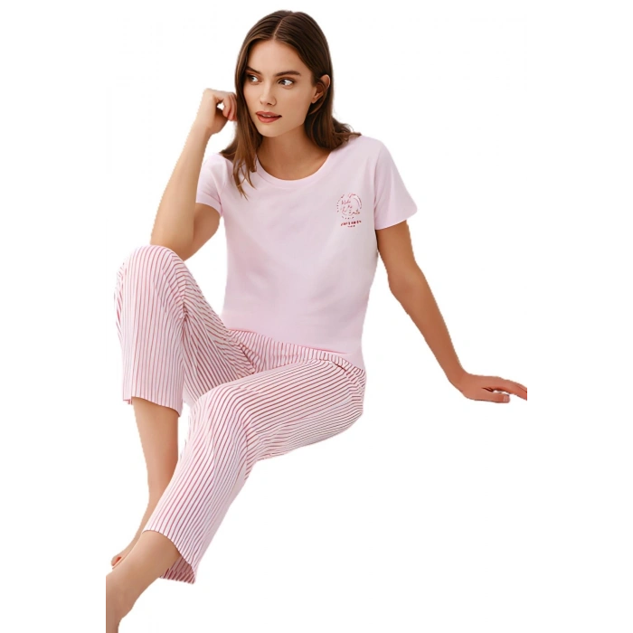 İKİLİ PİJAMA TAKIM  KADIN PC9201-X