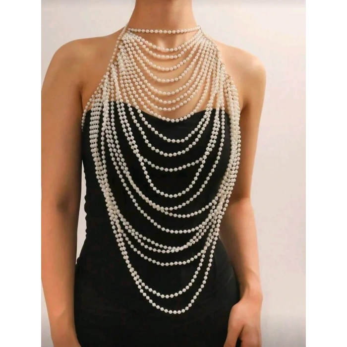 İncili Seksi Vücut Aksesuarı , Şık Bustiyer