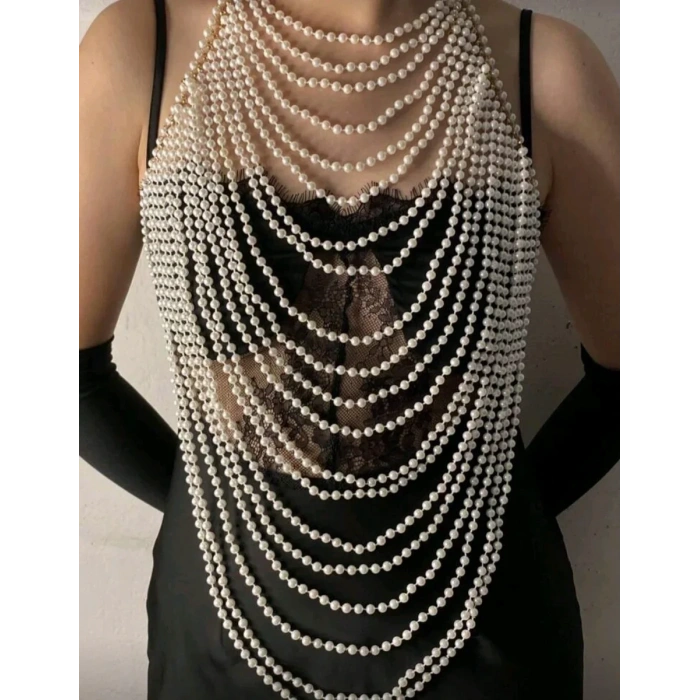 İncili Seksi Vücut Aksesuarı , Şık Bustiyer