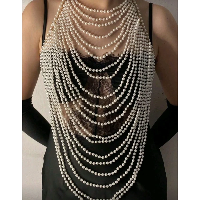 İncili Seksi Vücut Aksesuarı , Şık Bustiyer