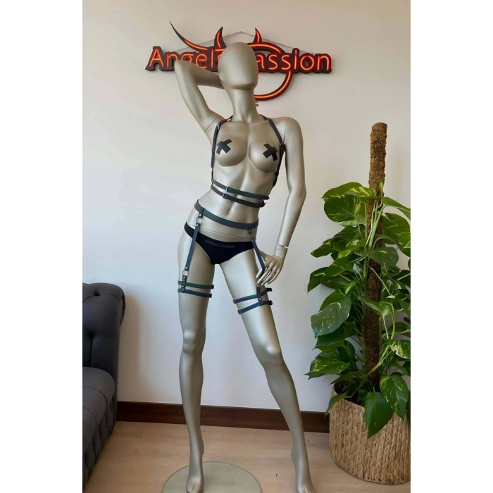 Jartiyer Modelleri Renkli Reflektörlü Harness Takım - APFT537