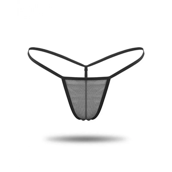 Kadın 3lü Transparan Tül String BC1304