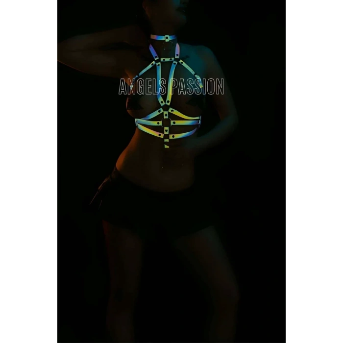 Kadın İç Giyim - Reflektörlü Bayan İç Giyim Göğüs Harness - APFT27