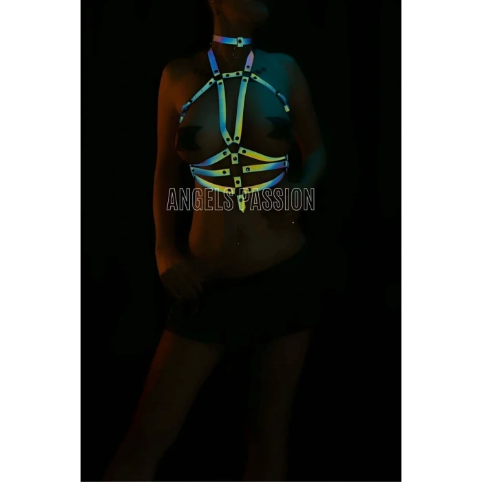 Kadın İç Giyim - Reflektörlü Bayan İç Giyim Göğüs Harness - APFT27