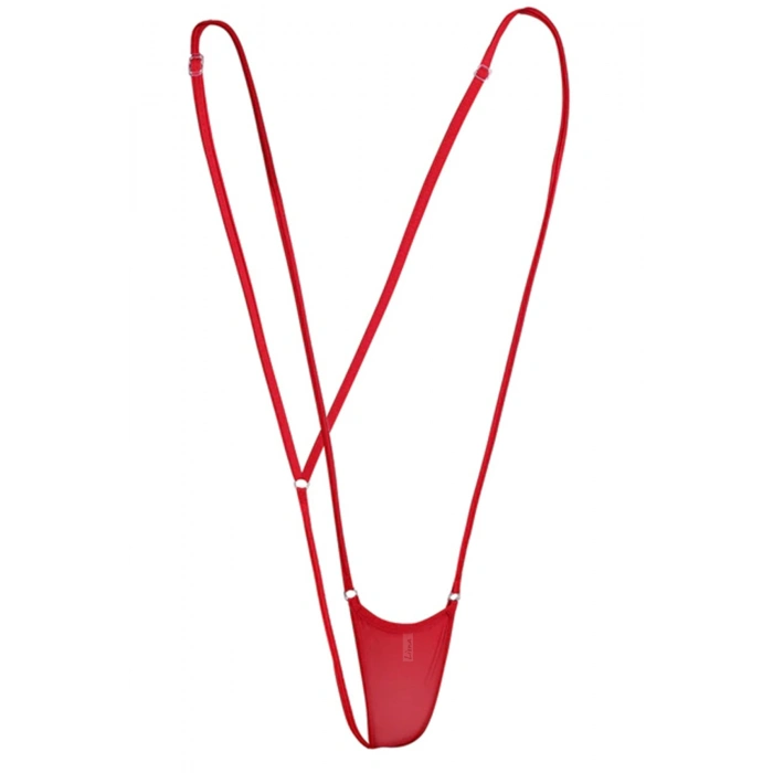 Kadın Kırmızı Askılı Fantezi G String İç Çamaşırı