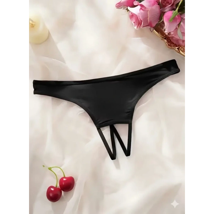 Kadın Siyah Ağ bölgesi Açık Külot BC0058