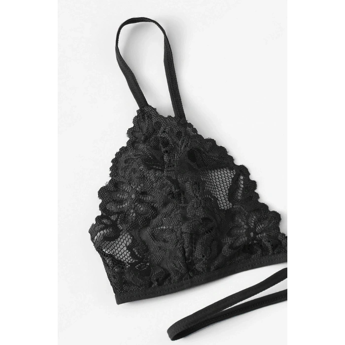 Kadın Siyah Özel Şık Sütyen Külot Takımı