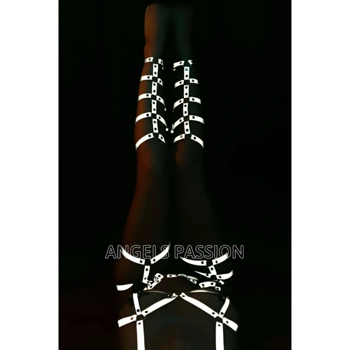 Karanlıkta Parlayan Full Body Harness Set - APFT363