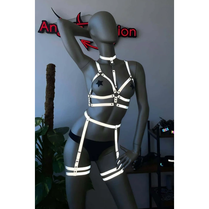 Karanlıkta Parlayan Jartiyer Takım Harness - APFT488