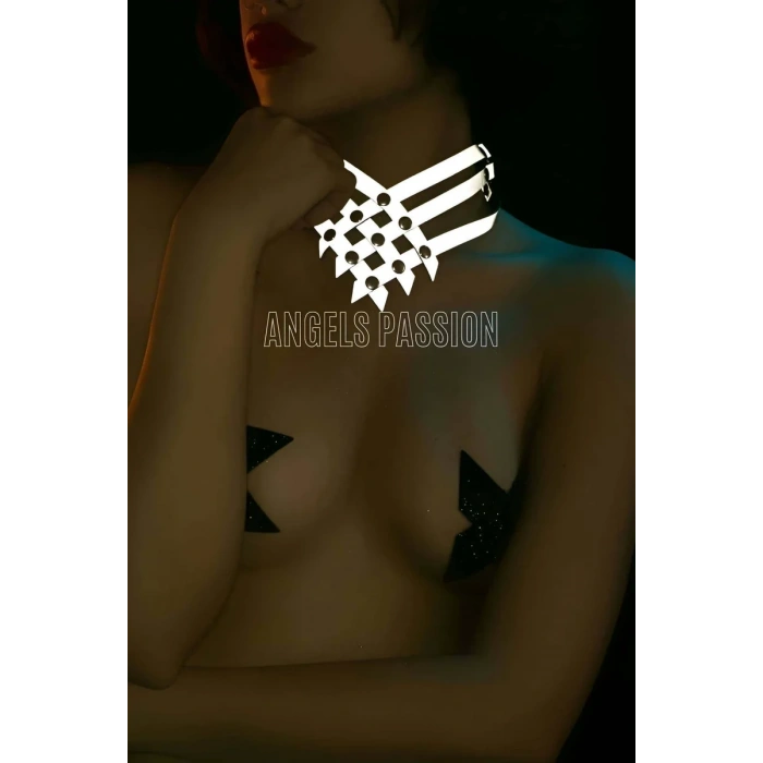 Karanlıkta Parlayan Seksi Choker - Reflektörlü Chohker - APFT585