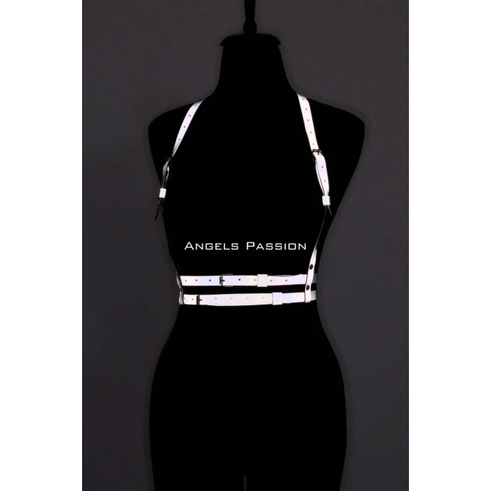 Karanlıkta Yansıyan - Reflektörlü Göğüs Harness, Parti Harness, Elbise Aksesuar - APFT205