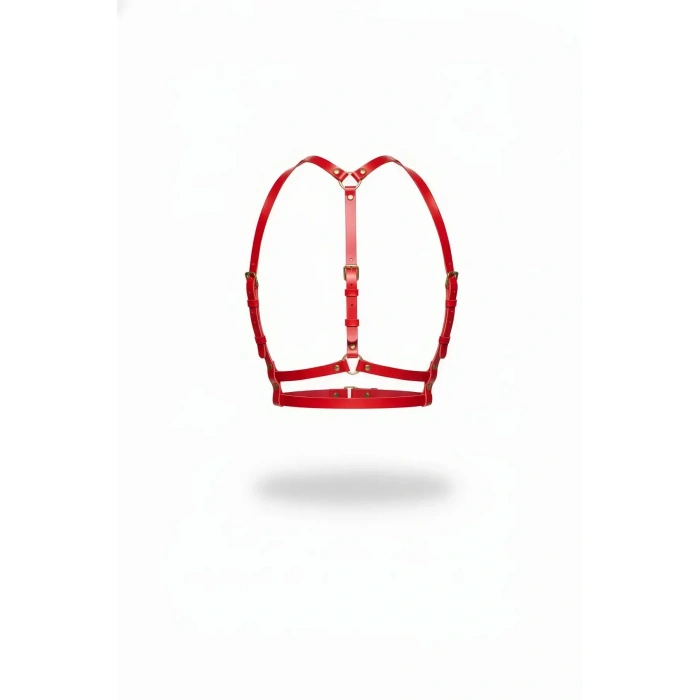 Kırmızı Kadın Kemer Deri Çoklu Şeritli Vücut Aksesuarı - Brf205