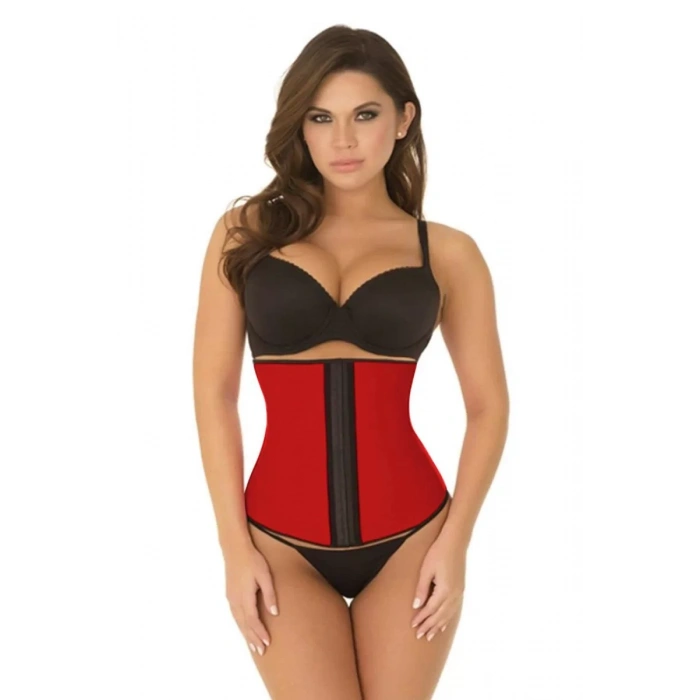 Kırmızı Mı 9161 Terletici Agraflı Bel Korse