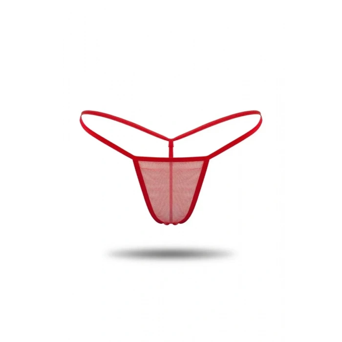 Kırmızı Tül Tanga TM1115