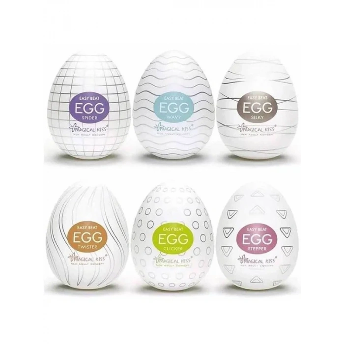 Magical Kiss Egg Erkeklere Özel Esnek Yumurta 6'lı