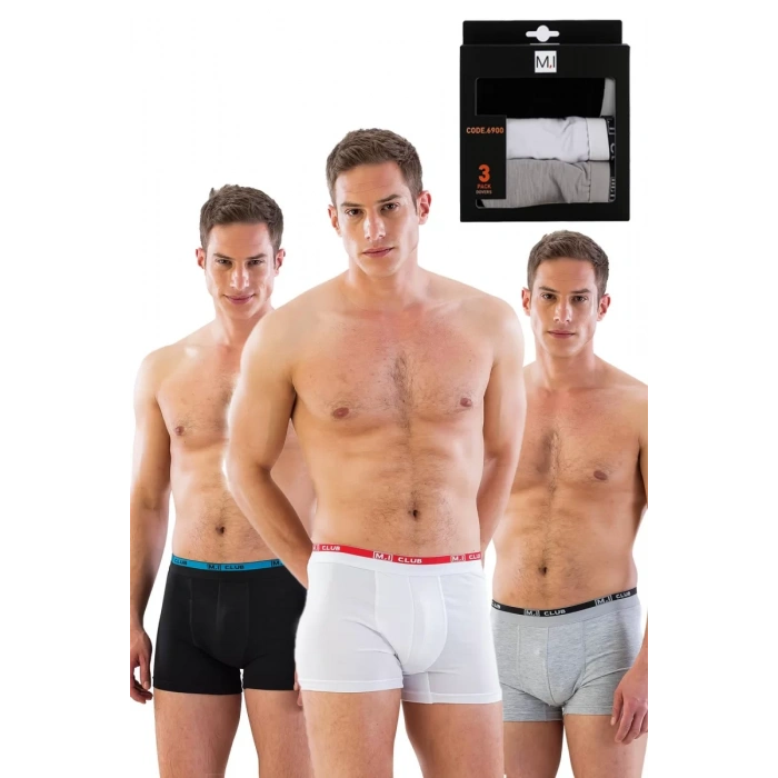 Mı Emay 6900 3lü Erkek Boxer