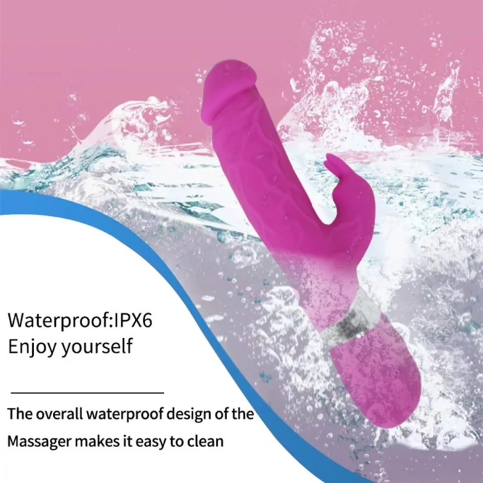 Modern Realistik Rabbit Vibratör Pembe