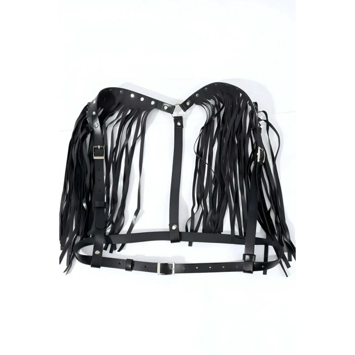 Omuzdan Püsküllü Şık Deri Bel Kemeri Harness - APFT1178