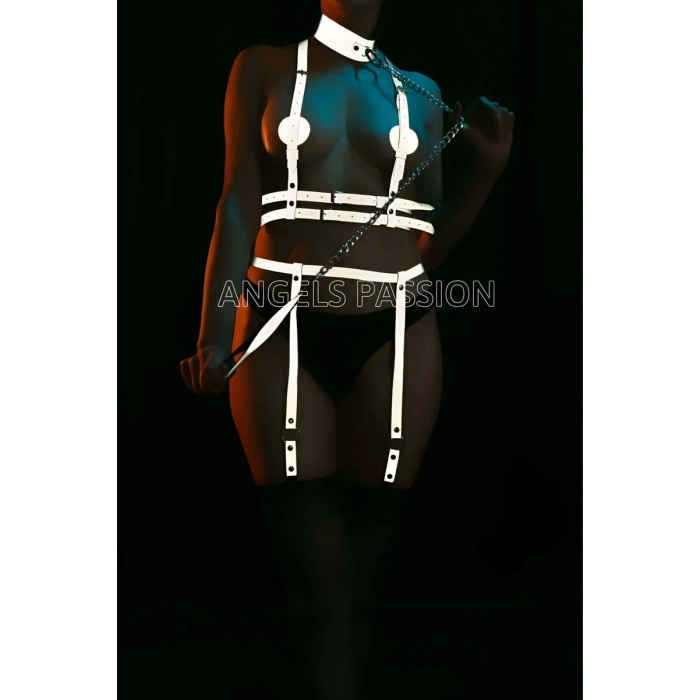 Özel Reflektörlü Tasmalı Jartiyer Takım Harness - APFT233