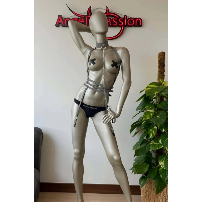 Özel Reflektörlü Tasmalı Jartiyer Takım Harness - APFT233