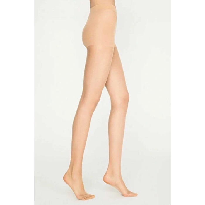 Parlak Fit 15 Likralı Külotlu Çorap Açık Ten Mudanis