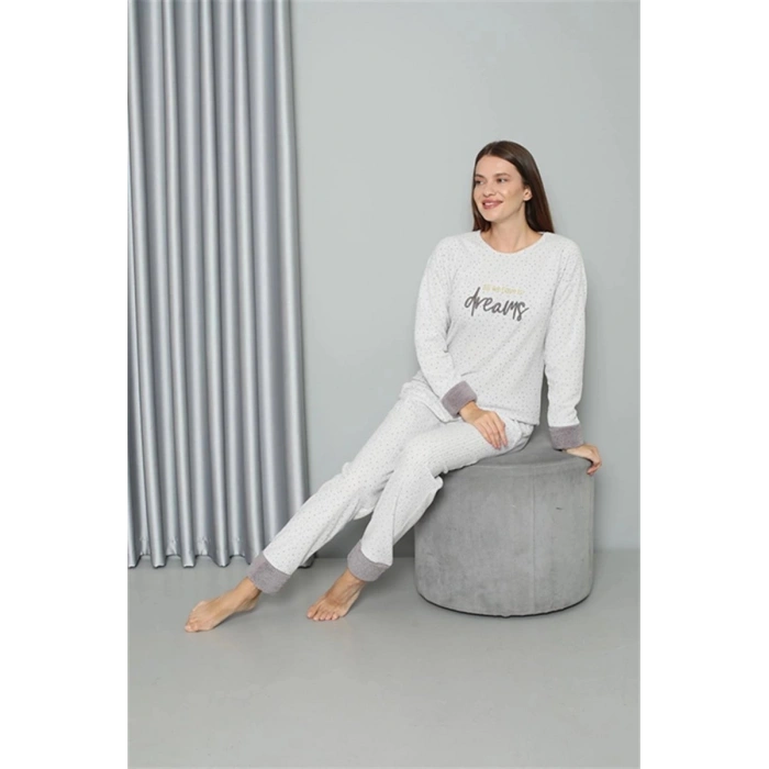 Polar Kadın Pijama Takımı Ekru
