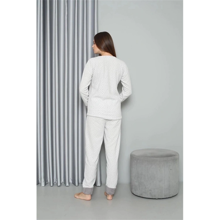 Polar Kadın Pijama Takımı Ekru