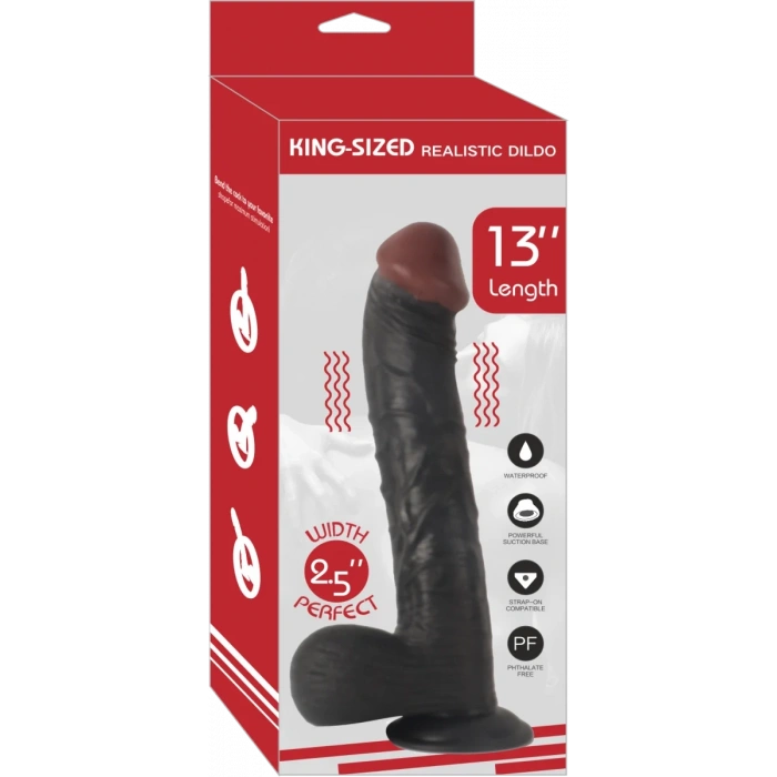 REALİSTİK DİLDO 13' BLACK