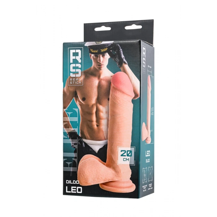 RealStick Elite Leo Yapay Penis Gerçekçi, TPR, çıplak, 20 cm