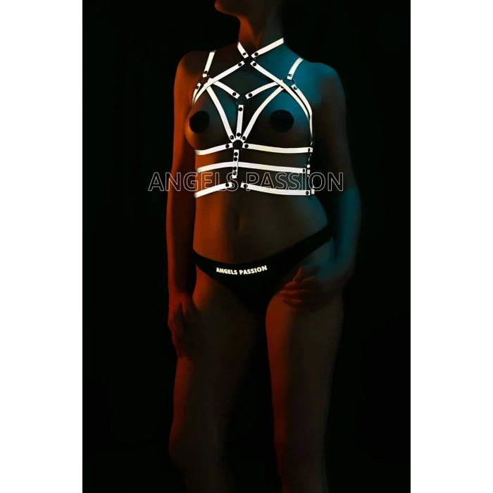 Reflektörlü Göğüs Üzeri Harness Karanlıkta Parlayan Harness - APFT430