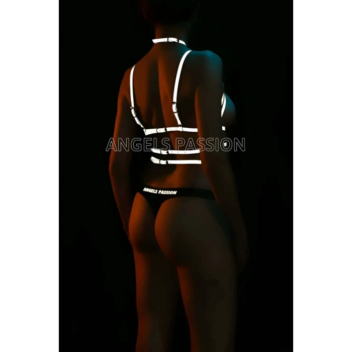 Reflektörlü Göğüs Üzeri Harness Karanlıkta Parlayan Harness - APFT430