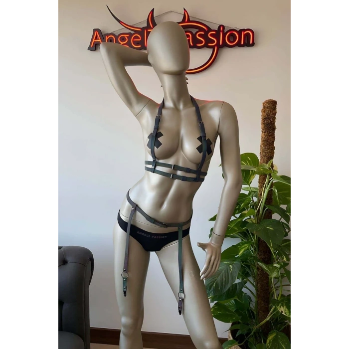 Reflektörlü Jartiyer Büstiyer Takım