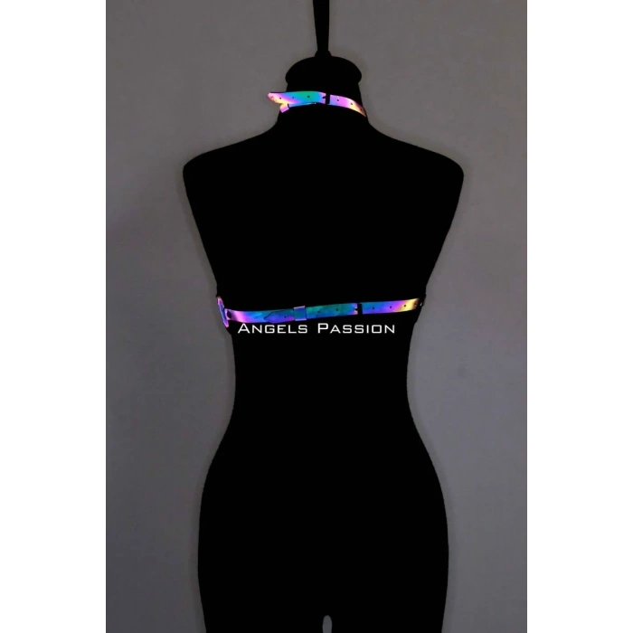 Reflektörlü Kadın İç Giyim, Reflektörlü Sütyen Harness - APFT224